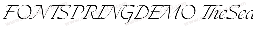 FONTSPRINGDEMO TheSeasonsLightItali字体转换